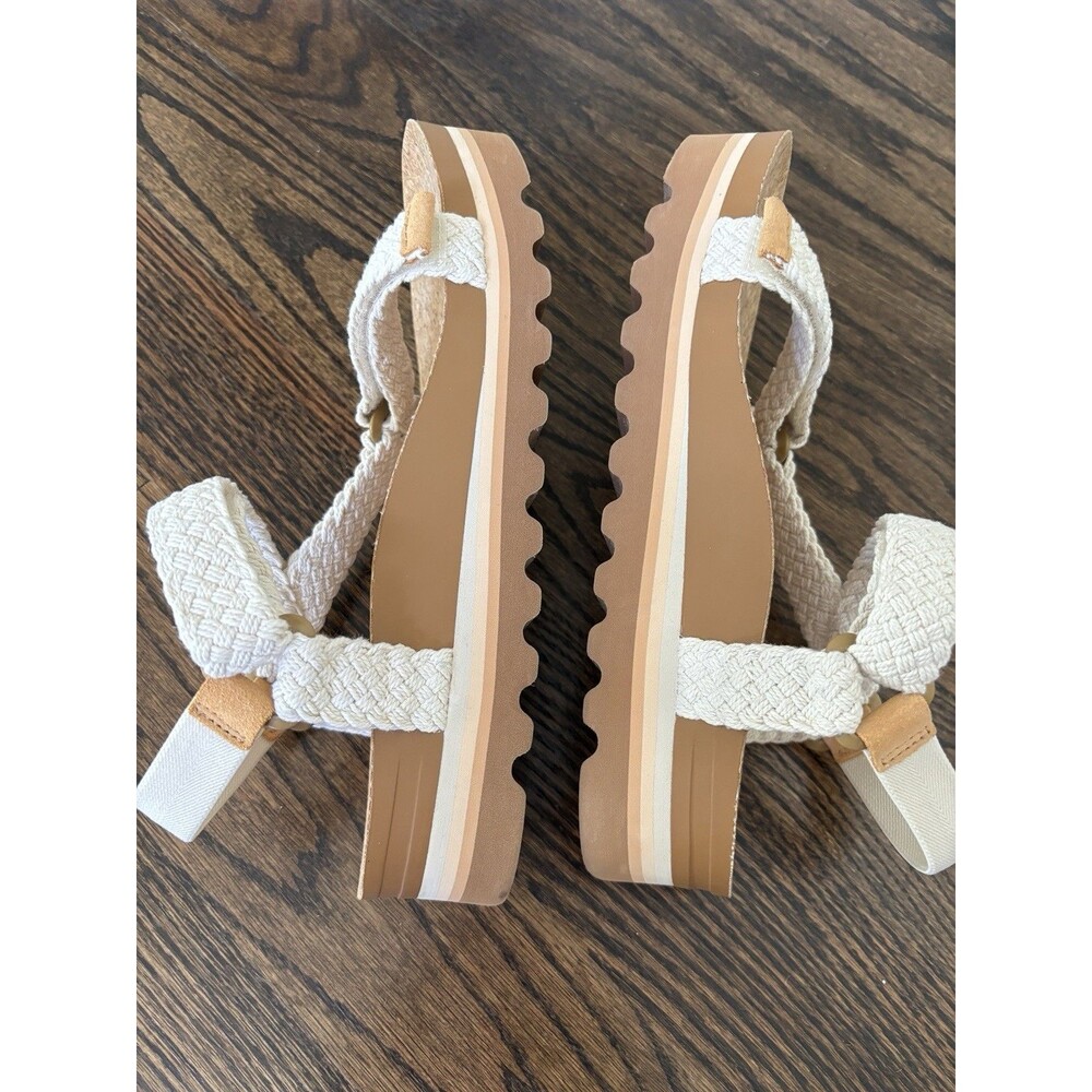 Reef Cushion Rem Hi Sandals Women 9 Slingback Whisper White Beach Travel - Picture 3 of 7